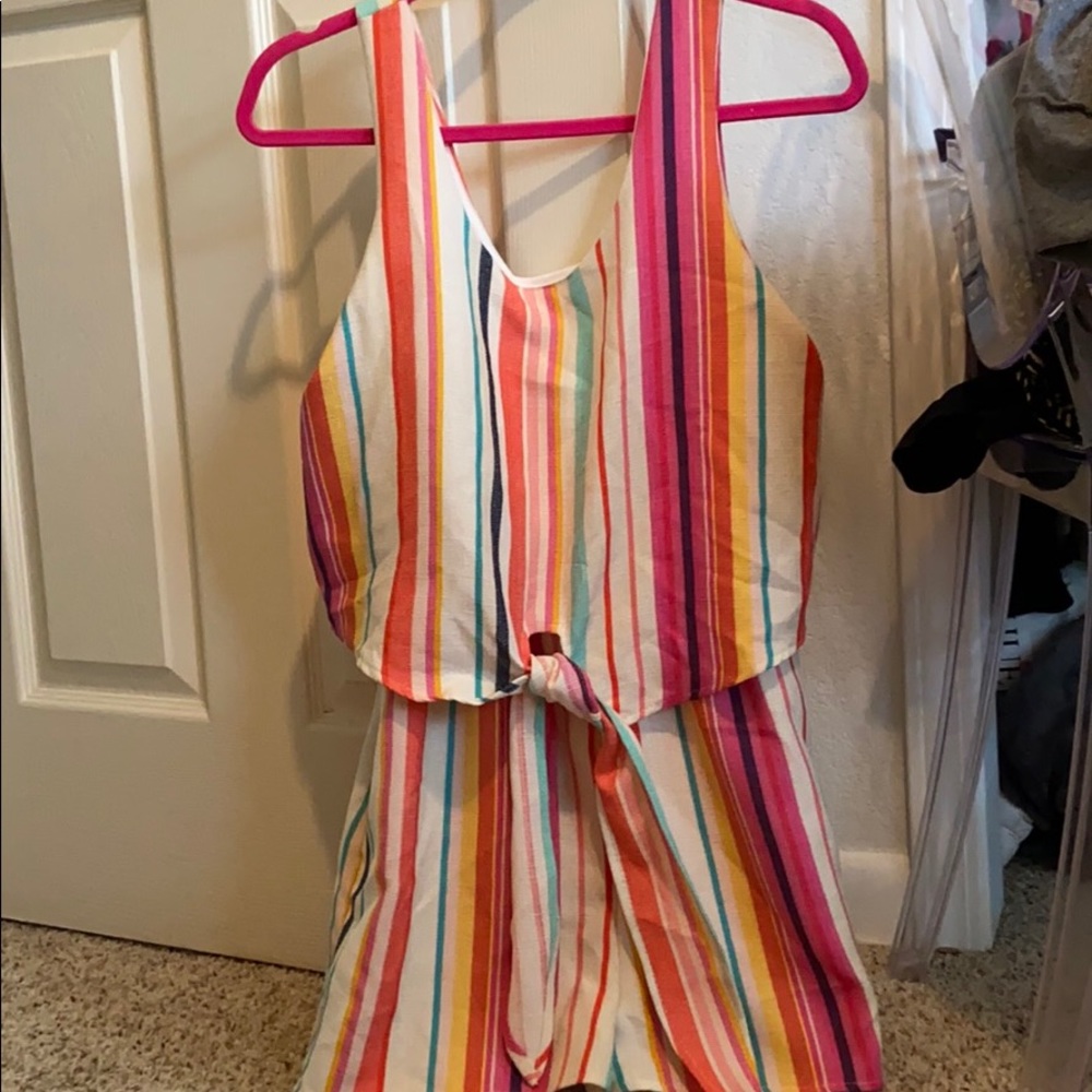 Striped romper